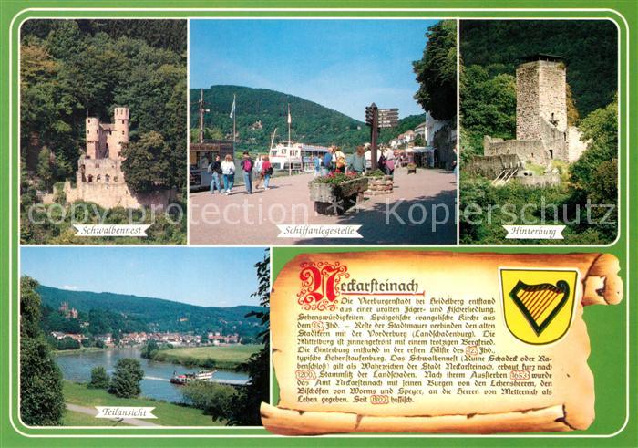Neckarsteinach Schwalbennest Hinterburg Schiffanlegestelle