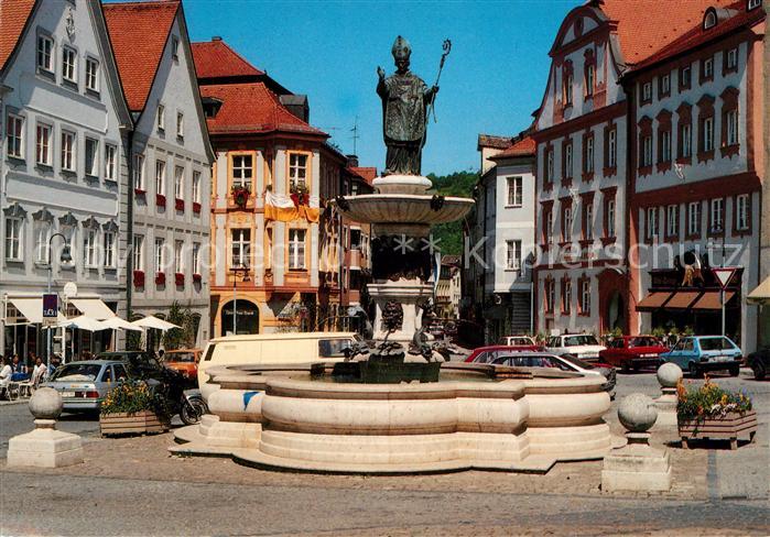 Eichstaett Oberbayern Marktplatz Willibaldsbrunnen