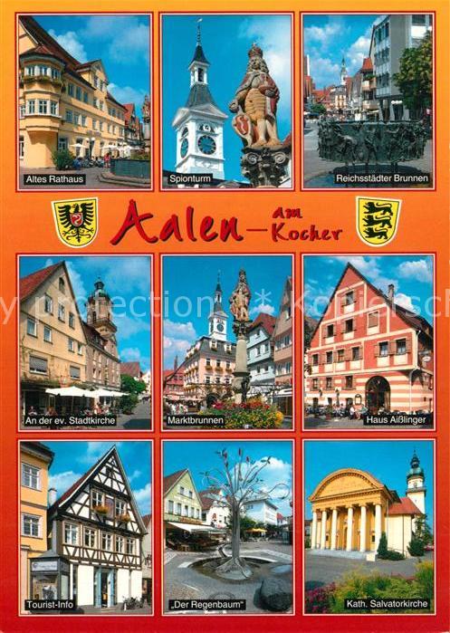 Aalen Altes Rathaus katholische Salvatorkirche Marktbrunnen