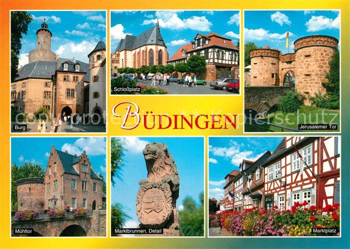 Buedingen Hessen Marktplatz Jerusalemer Tor Muehltor