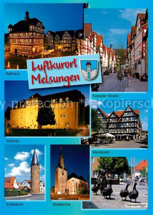 Melsungen Fulda Rathaus Schloss Stadtkirche