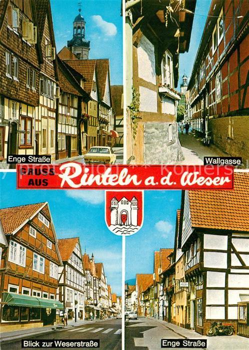 Rinteln Wallgasse Enge Strasse Weserstrasse