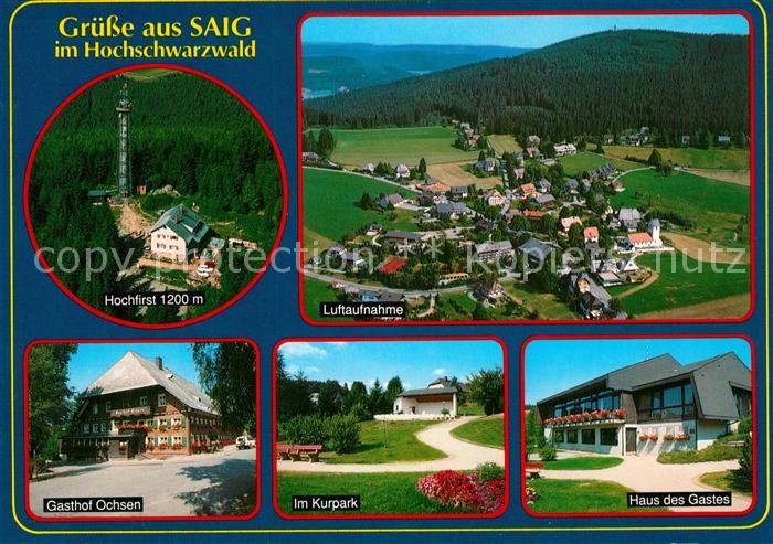 Saig Schwarzwald Fliegeraufnahme Hochfirst Gasthof Ochsen