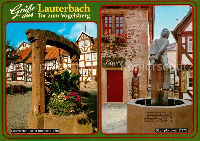 Lauterbach Hessen Baumeister-Jockel-Brunnen Strumpfbrunnen