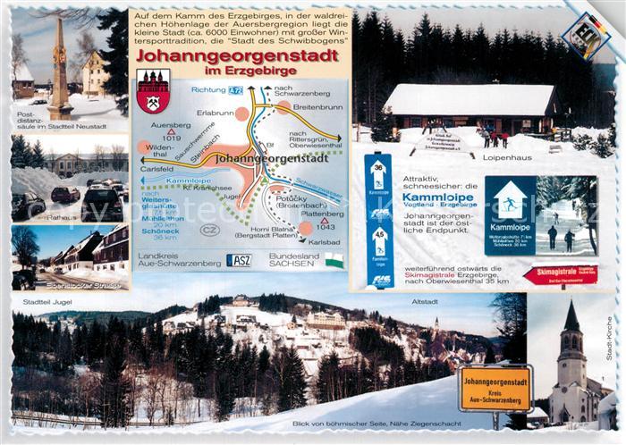 Johanngeorgenstadt Postdistanzsaeule Jguel Rathaus