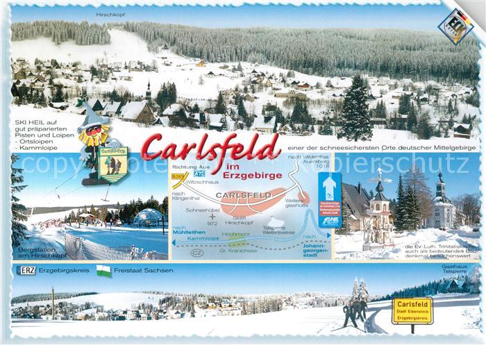 Carlsfeld Erzgebirge Hirschkopf EV. Luth. Trinitatiskirche