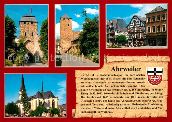 Ahrweiler Ahr Niedertor Stadtmauer Markt