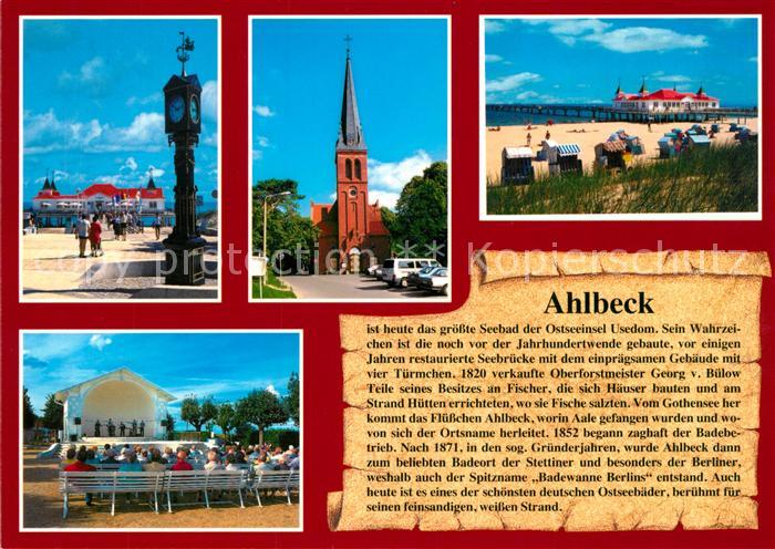 Ahlbeck Ostseebad Kirche Strand Konzertbuehne