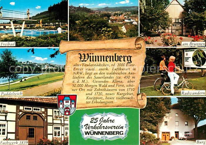 Wuennenberg Paddelteich Fachwerk Burg