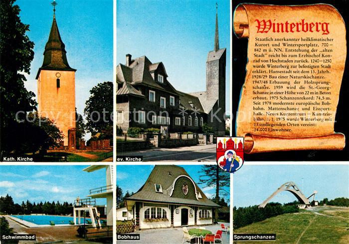 Winterberg Hochsauerland Katholische Kirche Bobhaus Sprungschanze