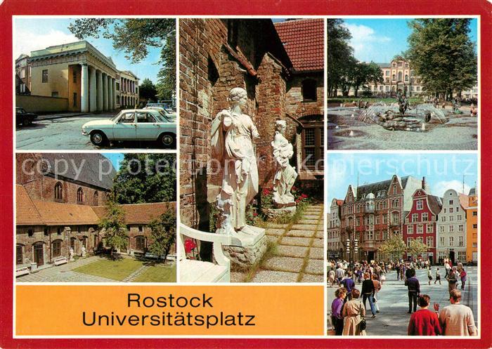 Rostock Universitaetsplatz Neue Wache Klosterinnenhof
