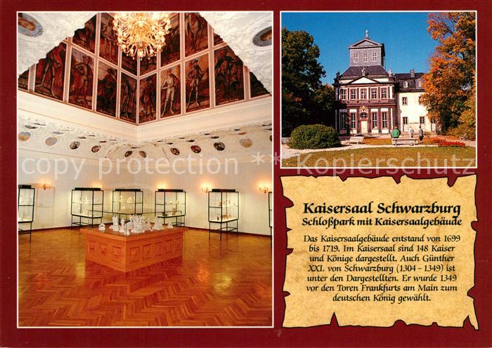 Schwarzburg Thueringer Wald Schwarzburg Kaisersaal Schlosspark