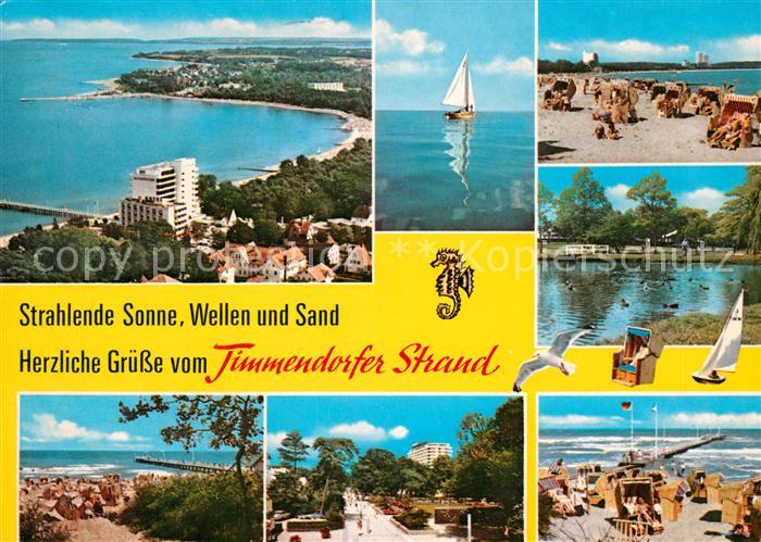 Timmendorfer Strand Fliegeraufnahme Segelboot Strand