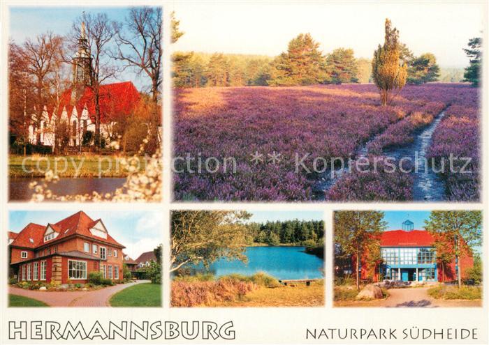 Hermannsburg Heidekraut Kirche Ortsansichten