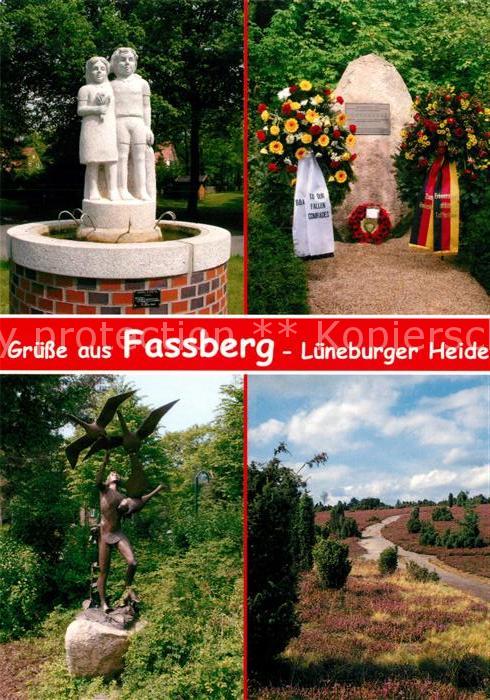 Fassberg Kriegerdenkmal Statuen