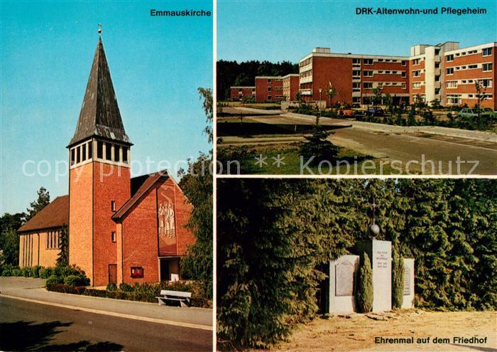 Adendorf Emmauskirche DRK Altenwohn Pflegeheim Ehrenmal Friedhof