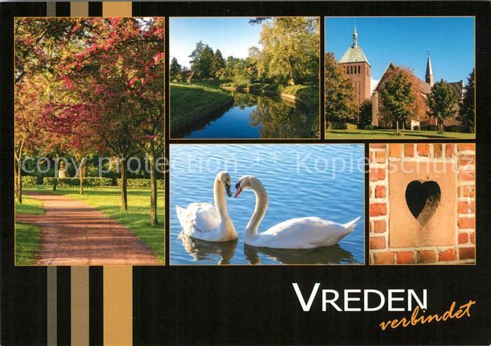 Vreden Kirche Schwaene Panorama