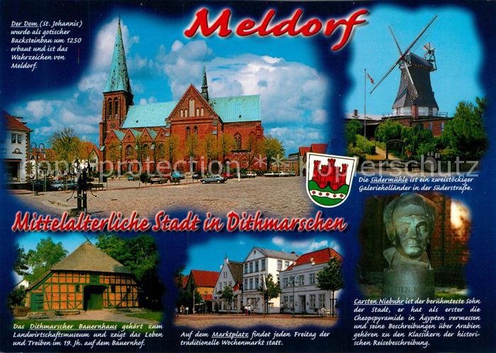 Meldorf Suedermuehle Dom Dithmarscher Bauernhaus Carsten Niebuhr