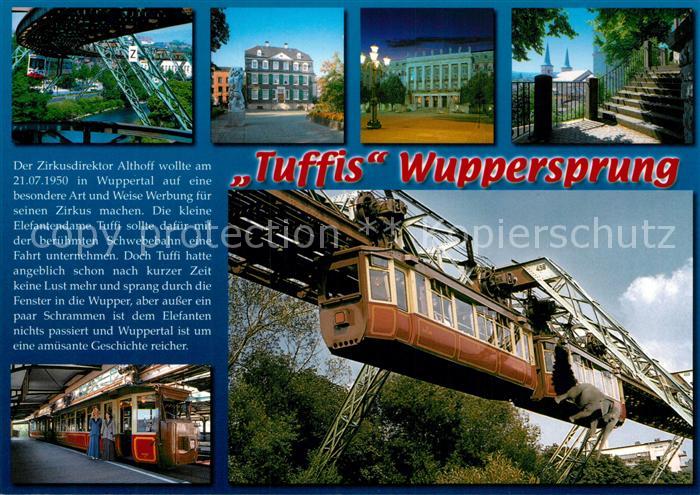WUPPERTAL NRW Tuffis Wuppersprung Schwebebahn
