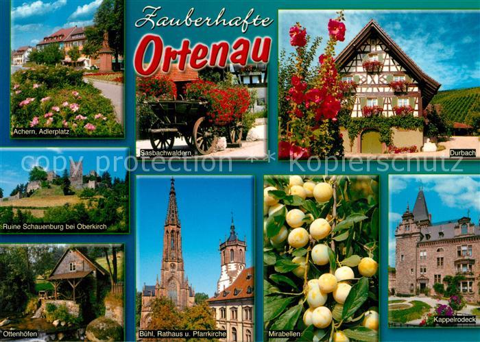 Durbach Achern Adlerplatz Ruine Schauenburg Oberkirch Buehl Rathaus