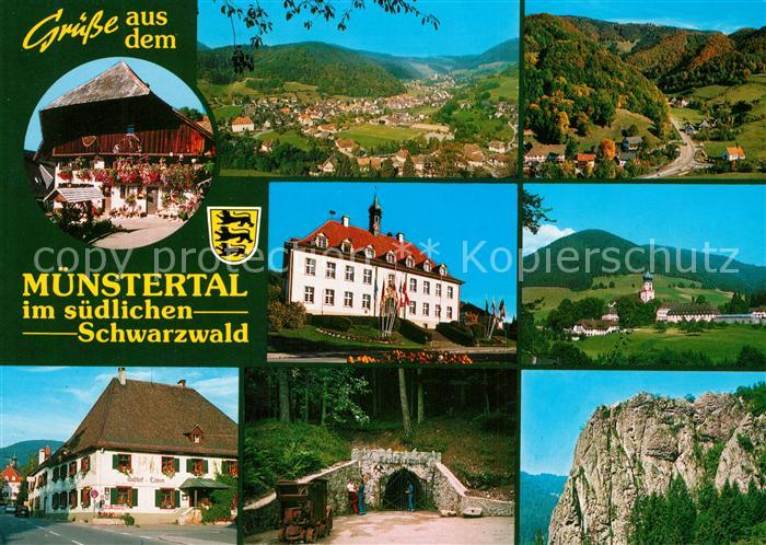 Muenstertal Schwarzwald Teufelsgrund Rathaus Gasthof Loewen