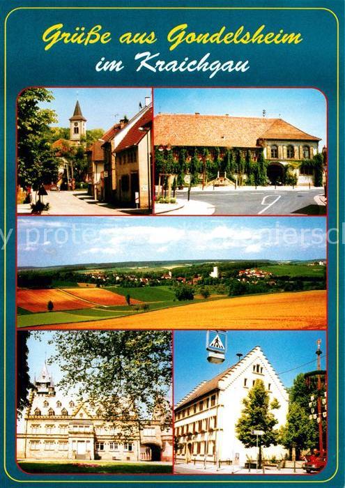 Gondelsheim Baden Rathaus Kirche