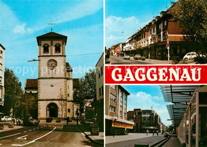 Gaggenau Kirche Fussgaengerzone