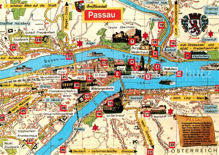 Passau Panoramakarte