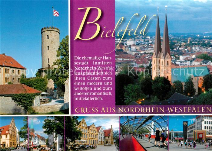 Bielefeld Kirche Turm Burg Fachwerkhaeuser Stadtansichten