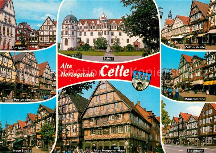 Celle Niedersachsen Markt Schloss Stechbahn Mauernstrasse Poststrasse Altes Hoep
