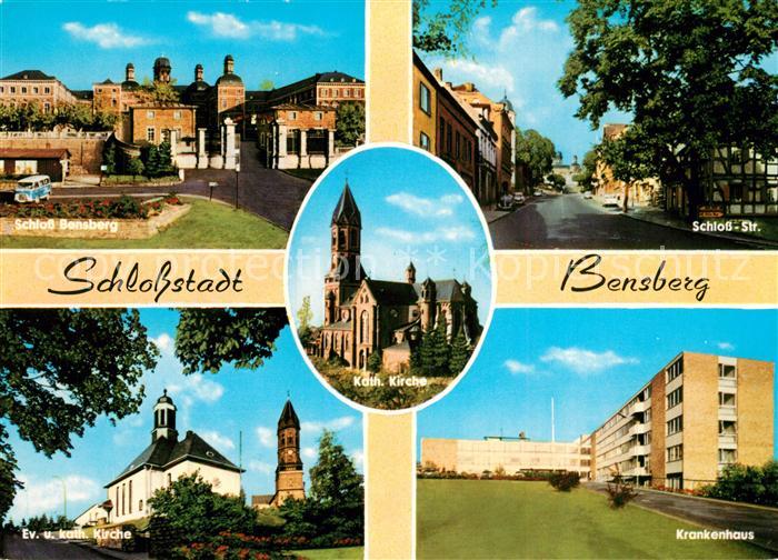 Bensberg Schlossstrasse Schloss Krankenhaus Kirchen