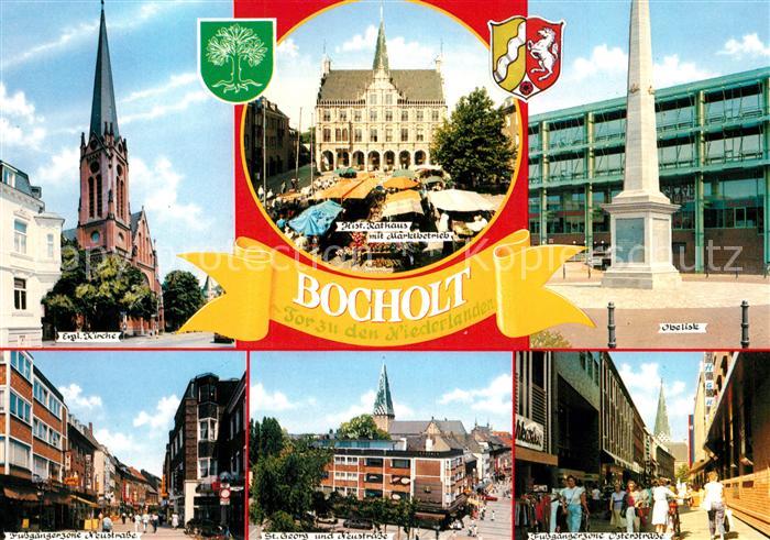 Bocholt Westfalen Evangelische Kirche Georg Kirche Obelisk Rathaus