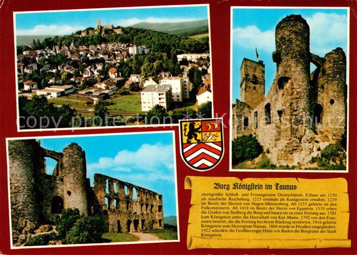 Koenigstein Taunus Schloss Festungsruine Panorama