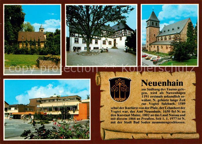 Neuenhain Taunus Kirche Rathaus Wasserwerk Herrenbau