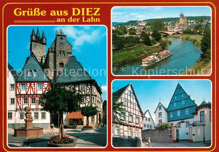 Diez Lahn Kirche Ausflugsschiff Fachwerk