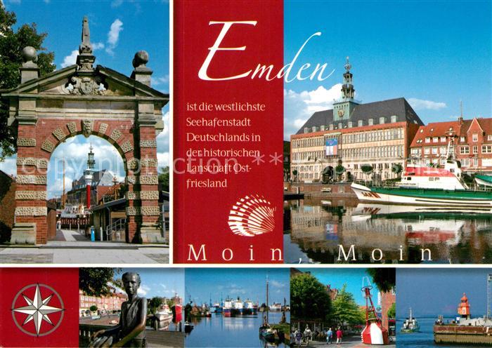 Emden Ostfriesland Seenotkreuzer Denkmal Hafen Tor