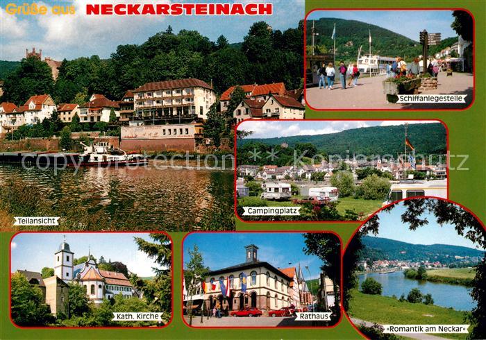 Neckarsteinach Rathaus Campingplatz Kirche