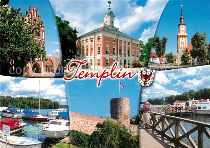 Templin Hafen Burg Kirche Rathaus Muehlentor