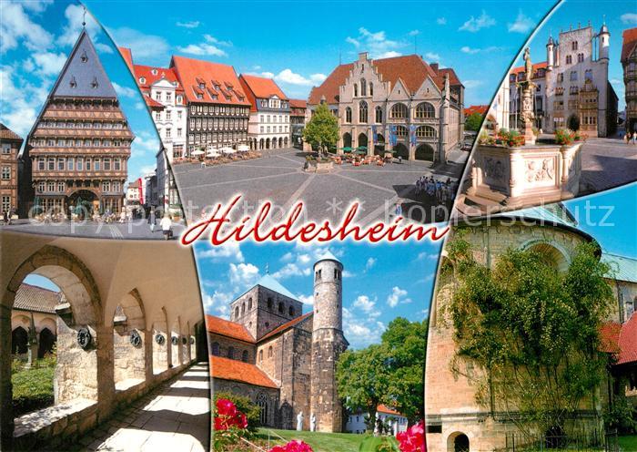 Hildesheim Rathaus Knochenhaueramtshaus Marktplatz Rolandsbrunnen
