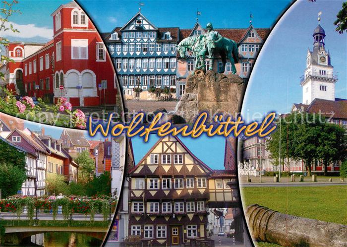 Wolfenbuettel Rathaus Reiterdenkmal Herzog August Kanzleigebaeude