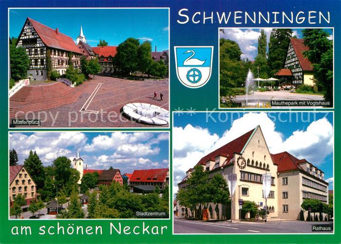 Schwenningen Neckar Muslenplatz Rathaus Mauthepark Vogtshaus Stadtzentrum