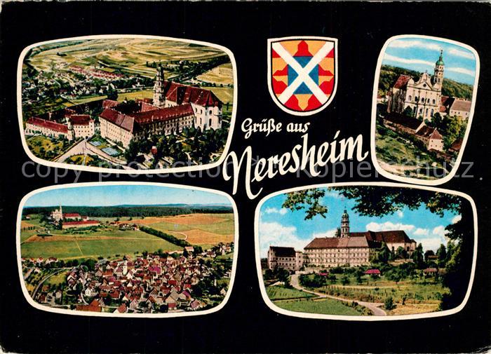 Neresheim Fliegeraufnahme Schloss Kirche Panorama