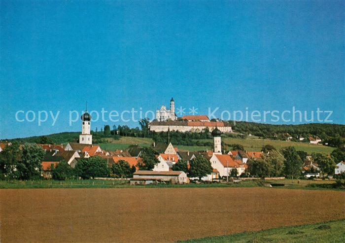 Neresheim Kloster Kirchen Panorama