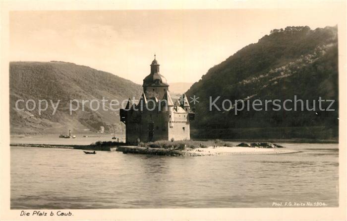 Foto Zeitz F.G. Nr. 1304 Die Pfalz Caub