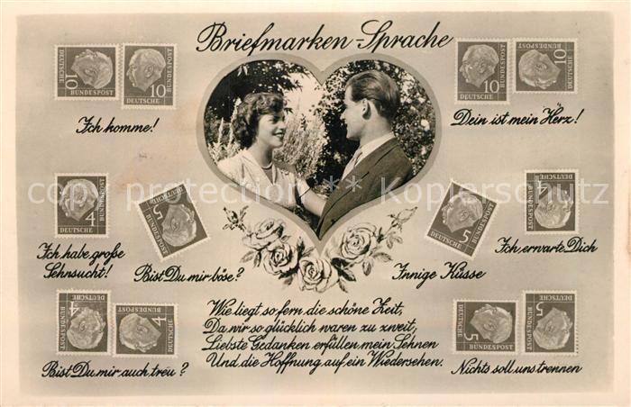Briefmarkensprache Gedicht