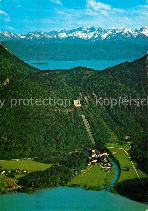Pumpspeicherkraftwerk Staudamm Walchenseekraftwerk Walchensee Kochelsee Altjoch