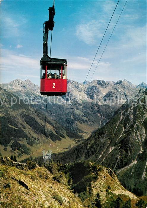 Seilbahn Walmendingerhorn Mittelberg Kleines Walsertal Schafalpen