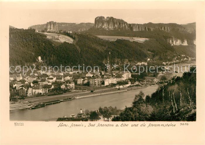 Foto Hahn Nr. 3616 Bad Schandau Schrammsteine