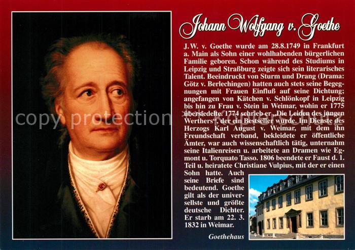 Goethe Johann Wolfgang von Weimar Goethehaus