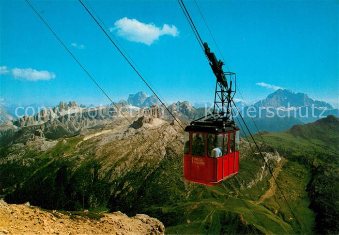 Seilbahn Funivia del Lagazuoi Passo Falzarego Monte Pelmo Civetta